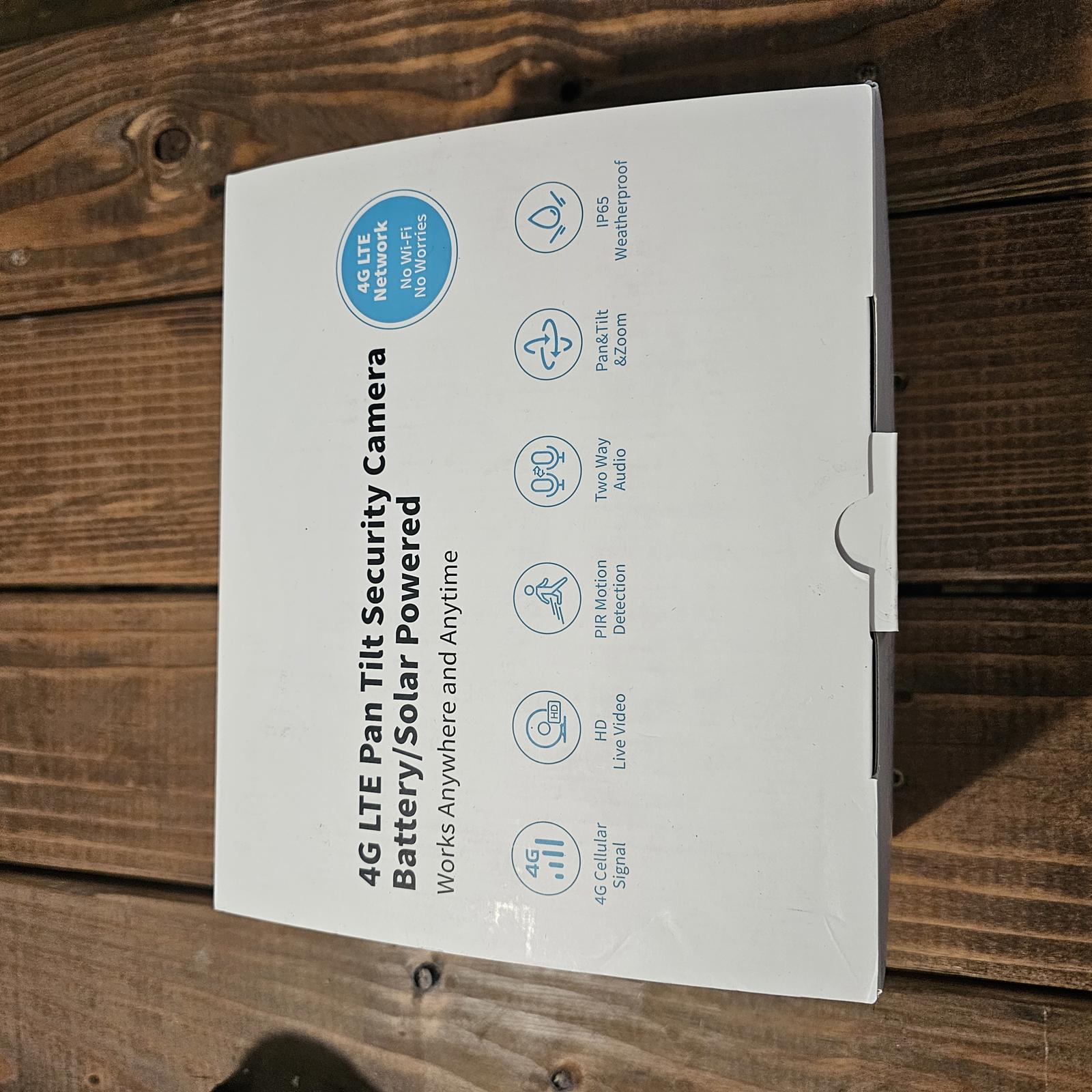 4G LTE Pan Tilt Security Camera - Battery/Solar Powered