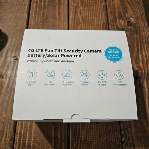 4G LTE Pan Tilt Security Camera - Battery/Solar Powered